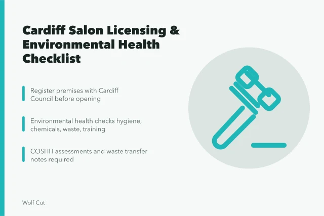 Cardiff salon licensing and environmental health compliance checklist. Cardiff salon rules, a checklist for licensing and environmental health