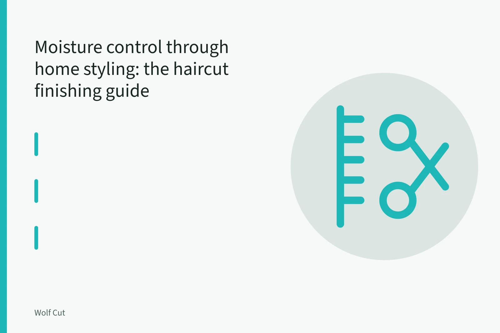 Round brush and blow dryer nozzle directing airflow through a section of hair. Moisture control through home styling: the haircut finishing guide