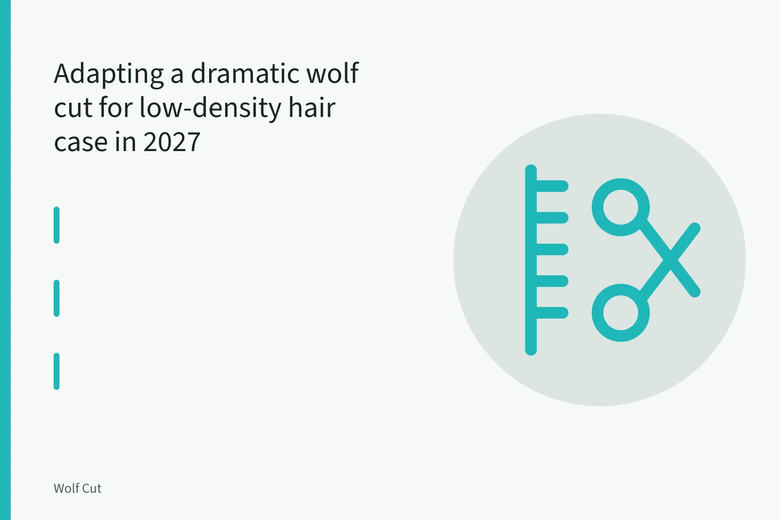 Stylist cutting long layered wolf cut on fine low-density hair. Adapting a dramatic wolf cut for low-density hair case in 2027