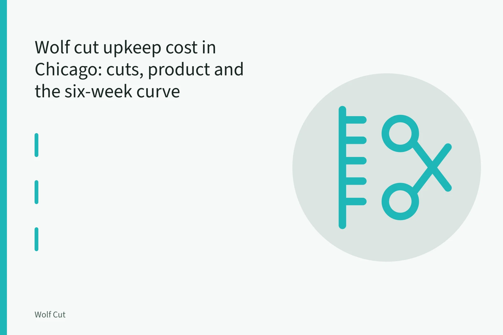 Shears cutting a layered wolf cut with thinned ends in a salon. Wolf cut upkeep cost in Chicago: cuts, product and the six-week curve