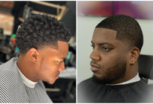 mid taper fade black male