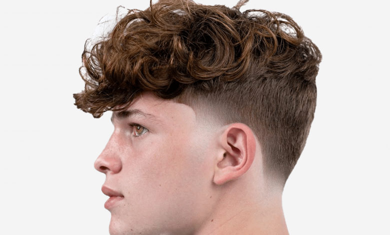 Mid Taper Fade Curly Hair